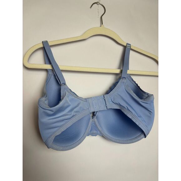 Natori Bra Women's 32DDD Blue Bluebell Refined Contour T-Shirt Lace Trim EUC - Picture 5 of 5